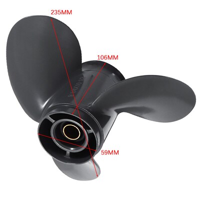 9 1/4 x 10 1/2Marine Boat Outboard Propelle Alum Alloy 3 Bla