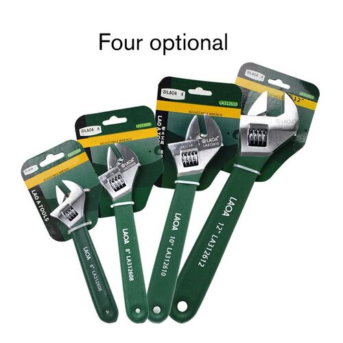 LAOA 6''/8''/10''/12'' Anti slide Universal Monkey Wrench A