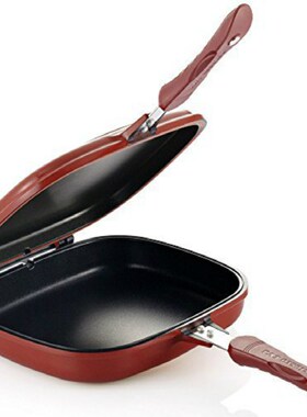 32Cm Frying Pan Skillet Grill Pan Double-Sided Pan Baking Tr
