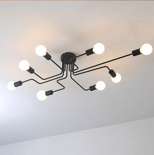 Dropshipping Multiple Rod Wrought Iron Ceiling Lights Nordic