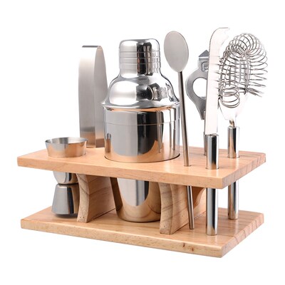 1Set Cocktail Shaker Bar Set Stainless Steel Bartender Kit M