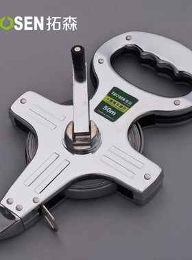 TOSEN Tape Measure 30M 50M 100M Stainless Steel Ruler Retrac