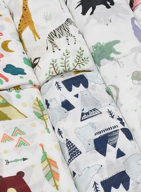 70%Bamboo Fiber 30%Cotton Baby Swaddle Bedding Infant Blanke