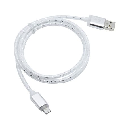 Colorful Silk 1M 5 Colors PVC Line Sync Data Charging Lighti