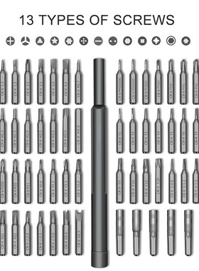 KINDLOV Screwdriver Set 63 In 1 Magnetic Screwdriver Bit Set