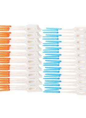 Floss Toothbrush Pick Clean-Tools Soft Plastic 80pcs Massage