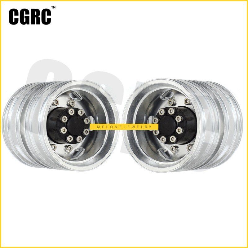 2pcs high quality cnc metal alloy front rear wheel hub rim