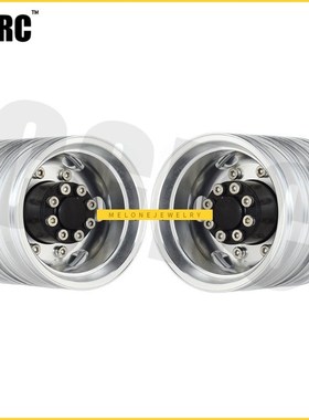 2PCS High Quality CNC Metal Alloy Front Rear Wheel Hub Rim