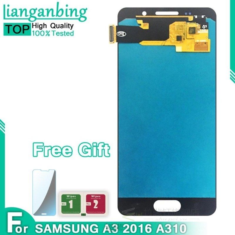 Super Amoled LCD For Samsung Galaxy A3 2016 A310 A310F A310M