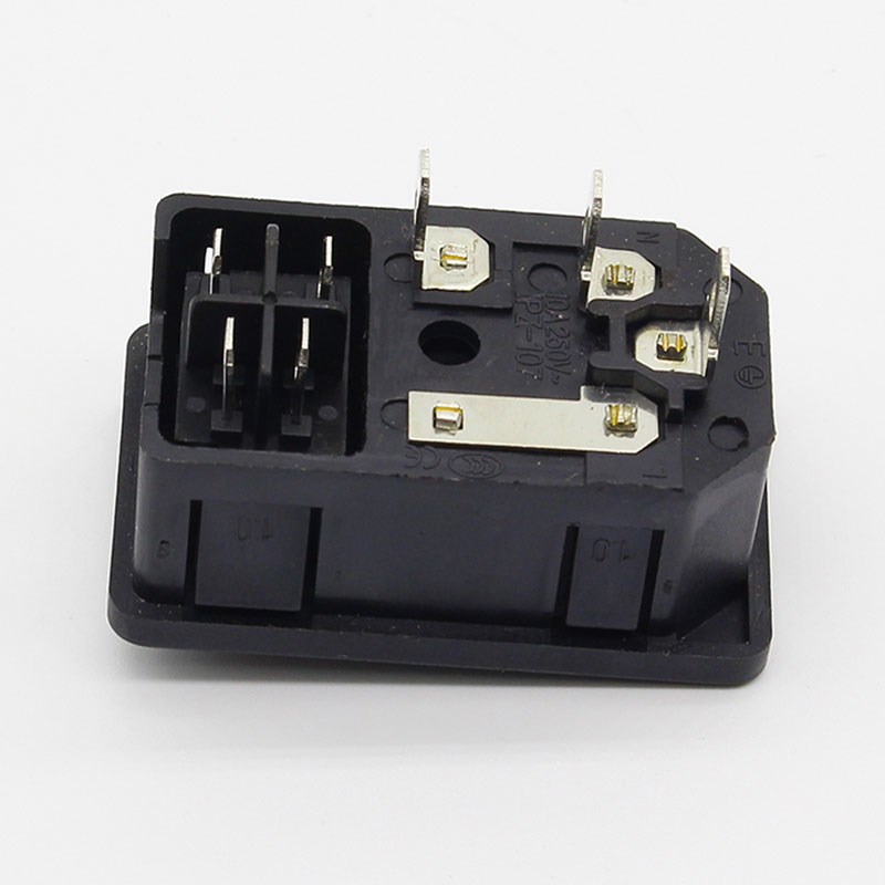 Red Rocker Switch Fused IEC 320 C14 IPZ 104 Inlet Power Soc