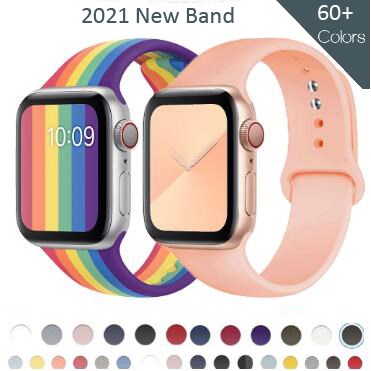 Rubber Sport band for Apple Watch Series 6 SE 5 4 3 40MM 42