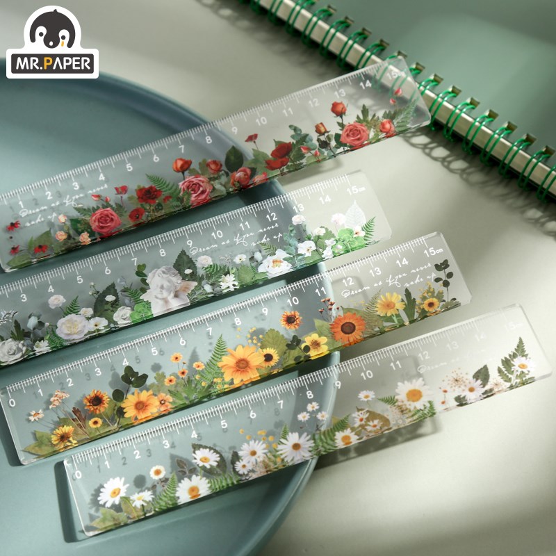 Mr.paper 4 Designs Various Flowers Series Plant Style Multi