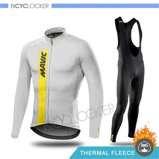 Mavic Winter Cycling Clothing Man Long Sleeve Jersey Set The