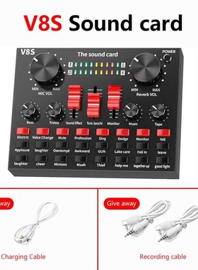 V8S Bluetooth 4.2 Audio Broadcast Headset Microphone Webcast