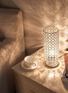2021 Focondot Crystal Table Lamp, Decorative Nightstand Room