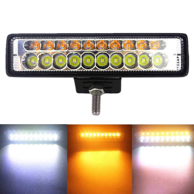 20W LED Work Light Bar White Amber for Offroad 4x4 ATV SUV M