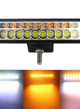 20W LED Work Light Bar White Amber for Offroad 4x4 ATV SUV M
