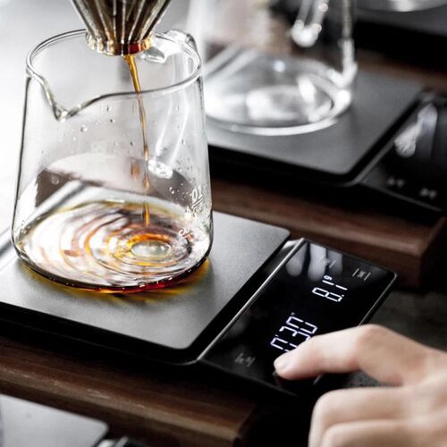 3kg/0.1g Drip Coffee Scale With Timer Portable Electronic Di