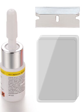 Auto Glass Repair Set Fix Cracked Windshield Polish Scratch