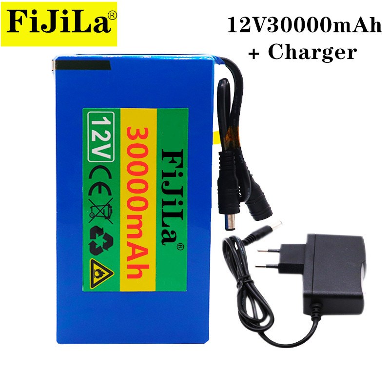 12v 30000mAh Lithium-ion Rechargeable Battery High Capa