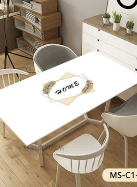 New arrive pvc soft glass simple marble pattern table mat Pr