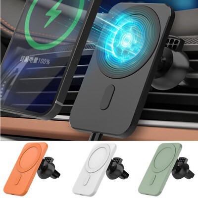 15w Magnetic Car Wireless Charger Qi Fast Charging mobile P