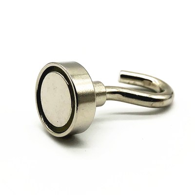 16mm Diameter 5kg Power  Magnet Magnetic Hook Hanger Key Coa