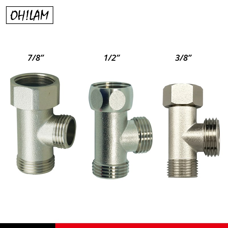 Bathroom Accessories Shower Diverter Valve T-adapter Toilet