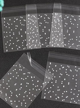 100pcs/set Gift Packing Bag Plastic Biscuits Packaging Bread