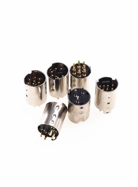 5 pcs Mini Din Plug Male Din Connector 3 4 5 6 7 8 9 10 Pin
