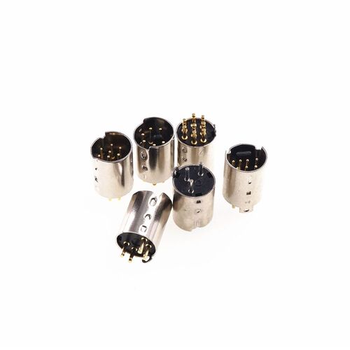 5 pcs Mini Din Plug Male Din Connector 3 4 5 6 7 8 9 10 Pin