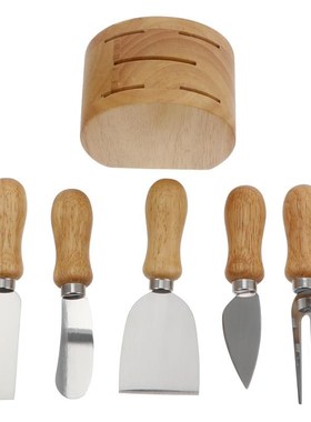 1 Set Chic Sturdy Prime Durable Wood Handle Cheese Cutter St