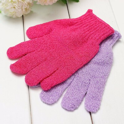 Back Scrub Exfoliating Body Massage Sponge Bath Gloves skin