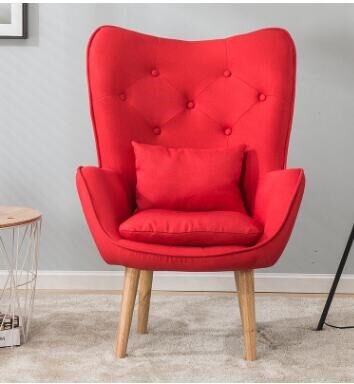 H Nordic Single Living Room Sofa Balcony Apartt Mini Chair M
