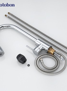 ZOTOBON Kitchen Deck Mount Faucets Single Handle Pull Out Ki