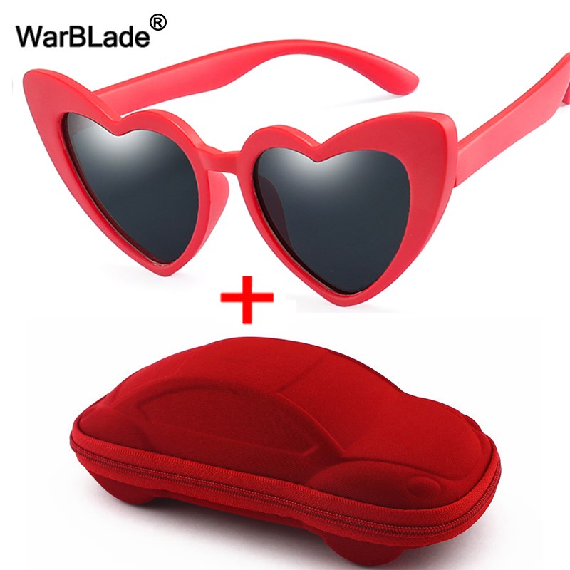 WarBLade Cute Kids Polarized Sunglasses Heart Shaped Boys G
