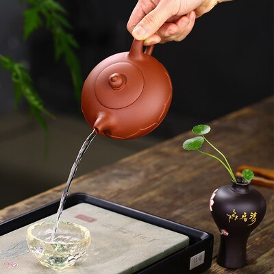 Zen lotus pot tea set wholesale factory lotus lotus lotus pu