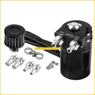 300ML Oil Catch Reservoir Breather Can ank + Filter Kit Cyli