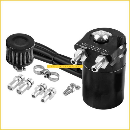 300ML Oil Catch Reservoir Breather Can ank + Filter Kit Cyli
