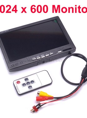 NEW 7 inch LCD TFT 1024 x 600 Monitor with T  Screen FPV Mon
