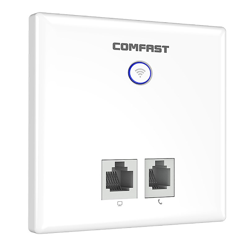 300Mbps Wireless in Wall Access Point Indoor 86 Panel RJ45