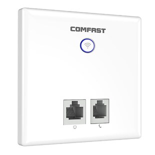 300Mbps Wireless in Wall Access Point Indoor 86 Panel RJ45