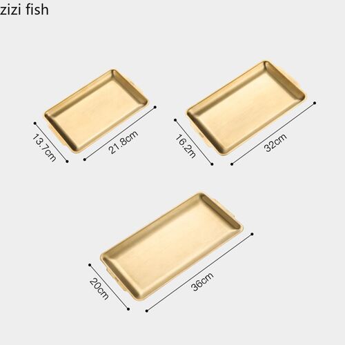 Stainless Steel Trays Decorative Metal Serving Tray Restaura