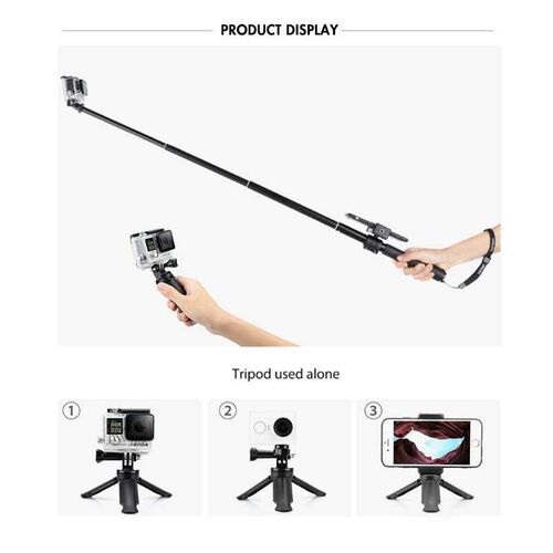 for Gopro Accessories Tripod Monopod Adjustable Selfie Stick