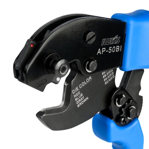 IWISS AP-50BI 8.0-33.0mm?(8-2AWG) copper nose crimping plier