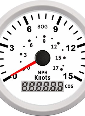 85mm GPS Speedometer motorcycle 15Knots 0-17 MPH niversal Bo