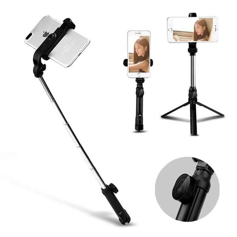 Bluetooth Selfie Stick Shutter Tripod for iPhone Android Mo