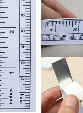 45/90cm Self Adhesive Vinyl Measuring Tape Ruler Sticker St