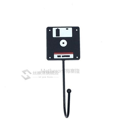 Retro Tape Disk Hanger Wall Hooks Strong Self Adhesive Door