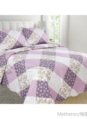 Summer Quilt / Comforter Floral Print Quilted Bedspread Blan